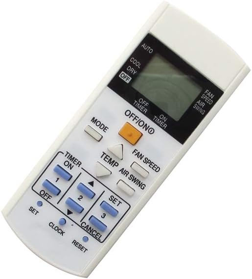 Hotsmtbang Replacement Remote Control Compatible for Panasonic CS-PV18KKA CS-PV24KKA CS-PV28KKA CS-YC12LKY CS-YC18LKY CS-YC24LKY Split Type Room Air Conditioner