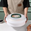 10 inch Food Container with Lid and Tray, 3-in-1 Portable Cake Stand for Cupcakes, Cookies, Pies, Muffins, Candies and more.