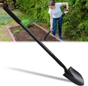 Small Shovels for Digging, Garden Spade Shovel Beach Shovels with 43.3in Handle,Heavy Duty Portable Metal Shovel for Gardening Camping Trenching Digging Landscaping,Off-Road Use, Black