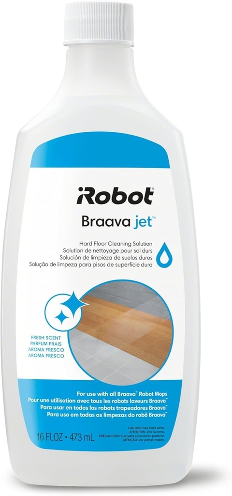 iRobot Authentic Replacement Parts-Hard Floor Cleaner Concentrate Compatible with Roomba 100, 200, 400, 500 Combo Series, Combo i5, i5+, j5, j5+. j7+. j9+, 10 Max, Essential & Braava 240, m6 (16 Oz)