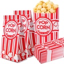 VOISEN Paper Popcorn Bags,200 Pack 1oz Popcorn Bags Individual Servings, Popcorn Bag Bulk for Popcorn Machine,Movie Nights Pop Corn Bags