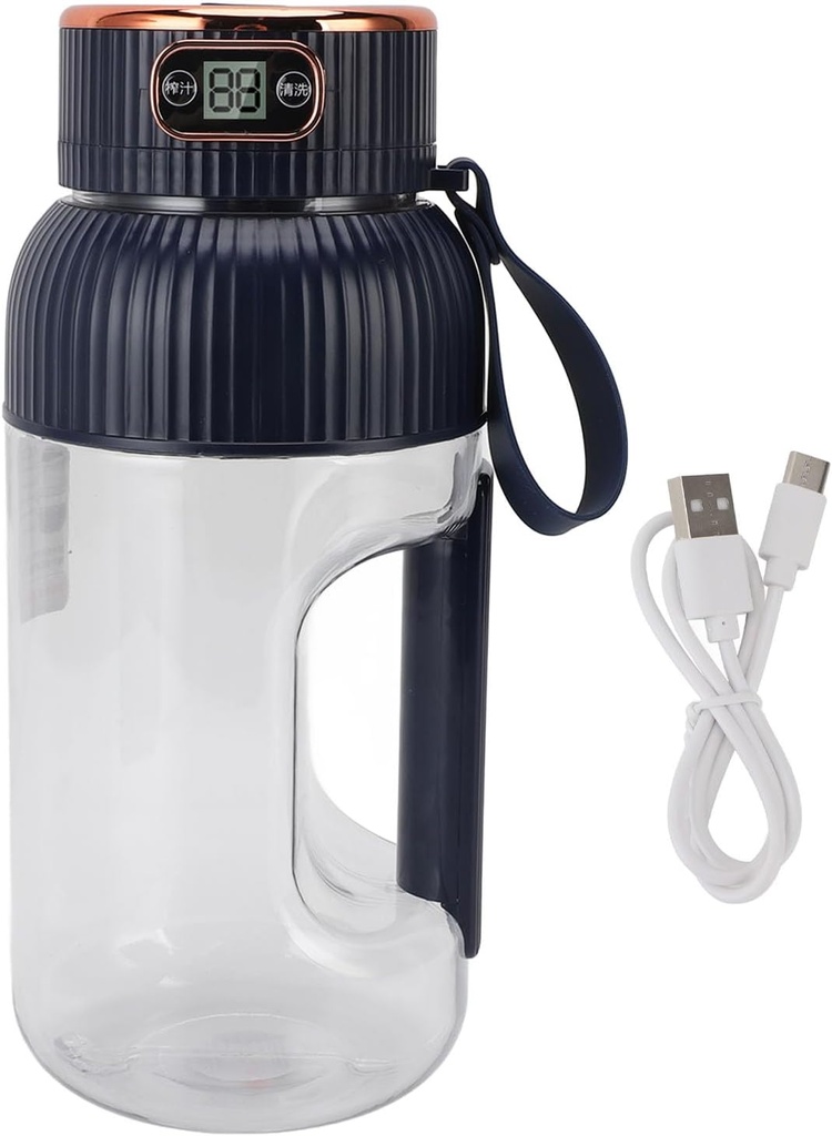 Portable Juicer Cup 150W, 1200ml Multifunctional Mini Travel Blender for Gym, Home Office, Sports, Outdoor with Juice Cup Blender (Blue)