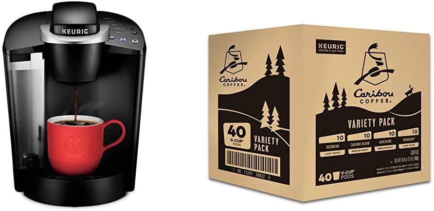 Keurig K-Classic Coffee Maker Caribou Coffee Caribou Variety Pack, Caribou Favorites, 40Count