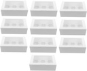 10pcs Cupcake Storage Containers Bakery Carrier Boxes Paper Cake Boxes Window Treats Packaging Lightweight