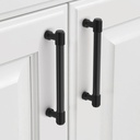 10 Pack Knurled Cabinet Pulls 5 Inch Matte Black Kitchen Cabinet Handles Cabinet Hardware Kitchen Handles for Cabinets Black Dresser Pulls Drawer Handle