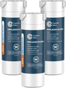 Crystala Filters XWF Replacement for GE XWF Refrigerator Water Filter Pack of 3 (Not XWFE)