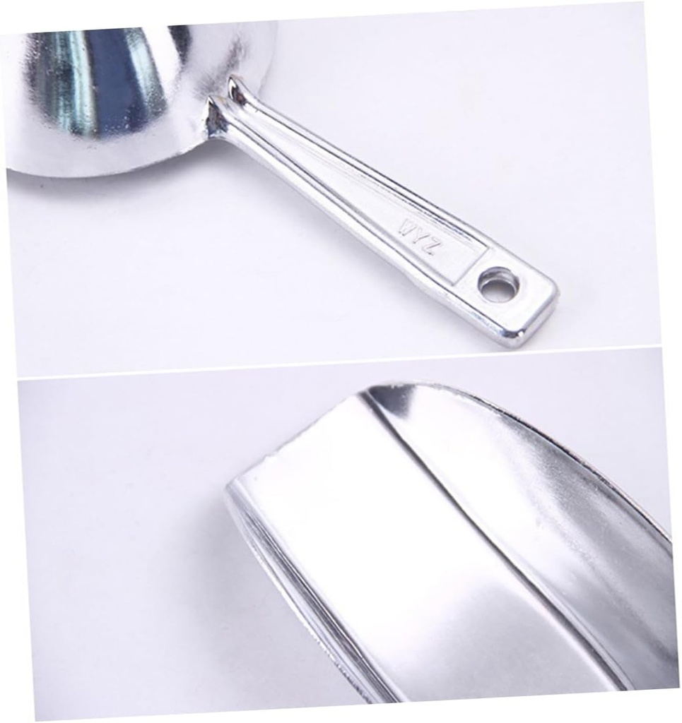 ABOOFAN Aluminum Alloy Multi-Functional Food Scoop 10-inch Kitchen Shovel for Ice Flour and Grains Heavy Duty Ergonomic Design for Home and Restaurant Use