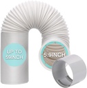 HOXHA Portable Air Conditioner Hose with Coupler 5.9 Inch Anti-Clockwise Thread AC Exhaust Vent Duct Hose Universal AC Tube Hose Kit Parts Accessories, 59" Length, Hose/Coupler
