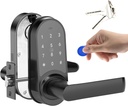 Keyless Entry Door knob,Electronic Keypad Door Lock,Door Locks with keypads,Matte Black