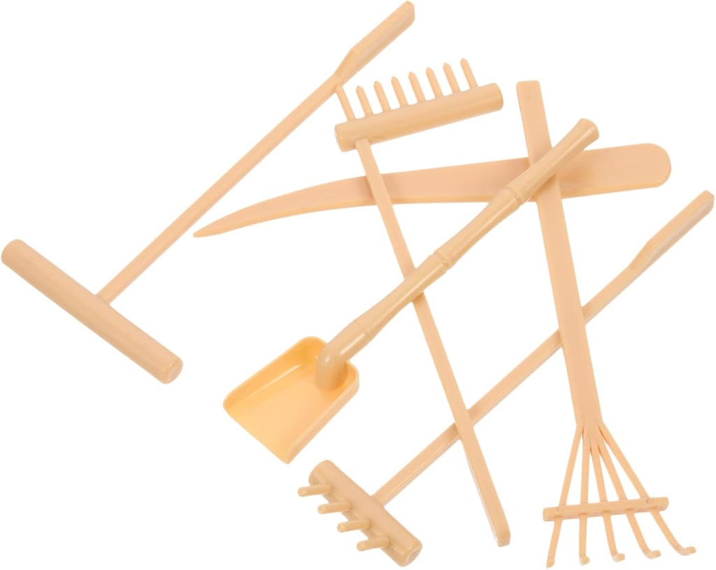 jojofuny 6pcs Zen Garden Tools - Miniature Tabletop Sand Zen Garden Accessories, Mini Sand Stamp Rakes