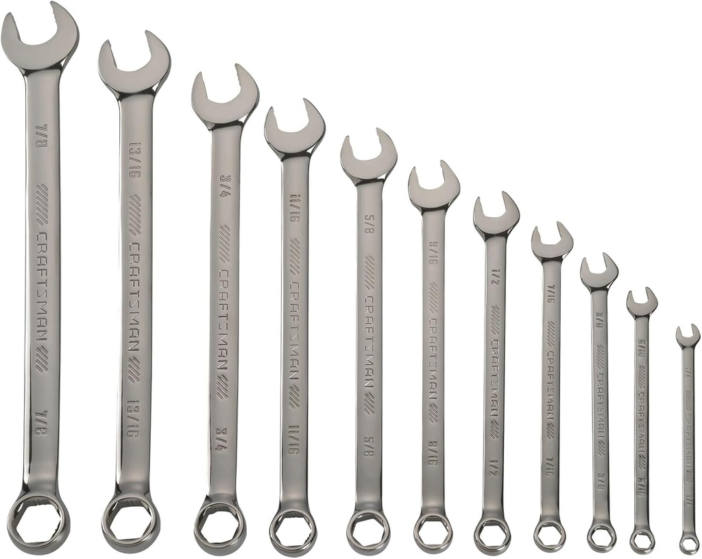 CRAFTSMAN OVERDRIVE 11-Piece Standard (SAE) Wrench Set (CMMT87711)