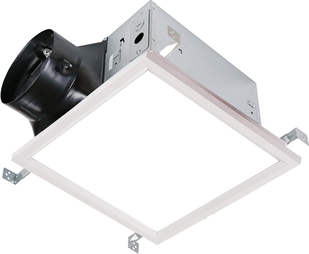 SEP120L11H | 120 CFM | 0.3 Sone | Humidity Sensing | Dimmable 4000K Edge Lit LED | Energy Star-Certified Energy-Saving Ultra Quiet Bathroom Ventilation Exhaust Fan