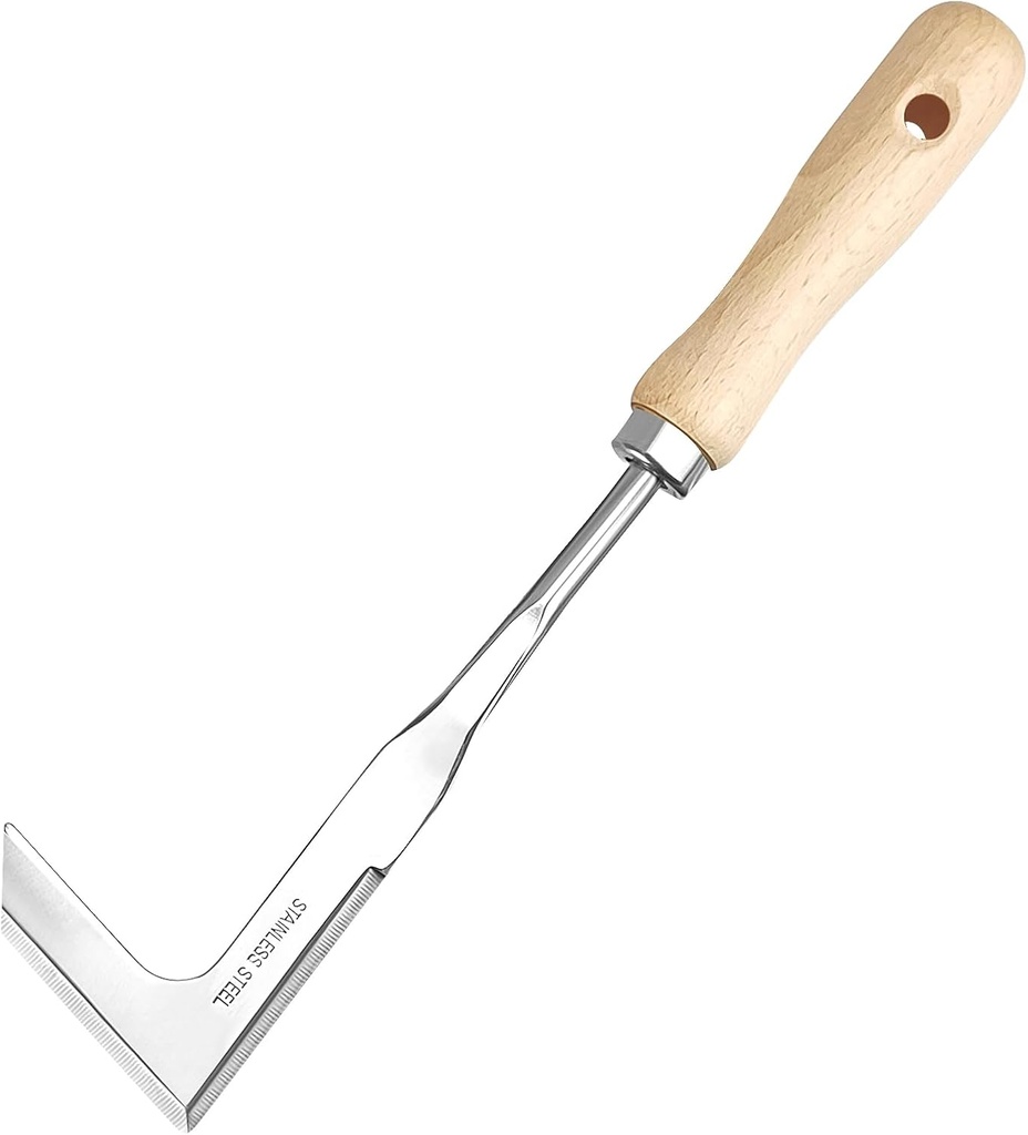 Crack Weeder,1pc Crack Weeder Crevice Weeding Tool,12.2”Sidewalk Crack Weeder, L-Shaped Puller Spatula,Sidewalk Weed Removal Tool Compact Garden Weed Puller Tool for Yard, Driveway, Weeding Knife