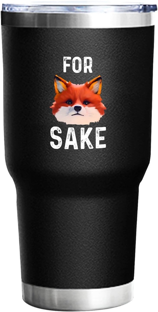 Coffee Tumbler Personalized Tumbler For Fox Sake Tumbler Insulated for Hot and Cold Stainless Tumbler with Lids and Straws Birthday Gift for Teacher for Home