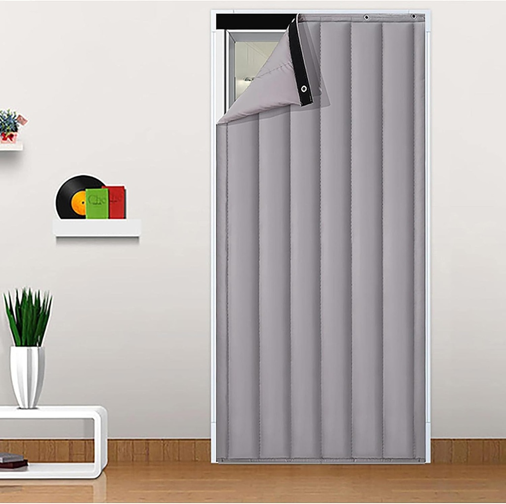 Thermal Insulated Door Curtain,Screen Winter Partition Curtain Thicken Cotton Warm Door Curtain,Cold-Resistant Windproof Waterproof Household Soundproof,for Back Doors,Front Doors,Patio Doors