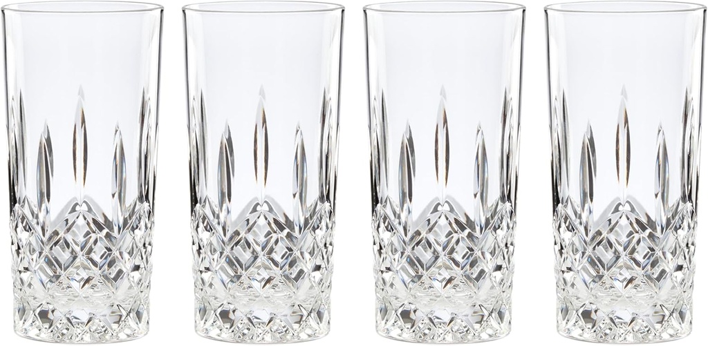 Reed & Barton Hamilton 4Pc Hiball Glass Set, 3.70 LB, Clear