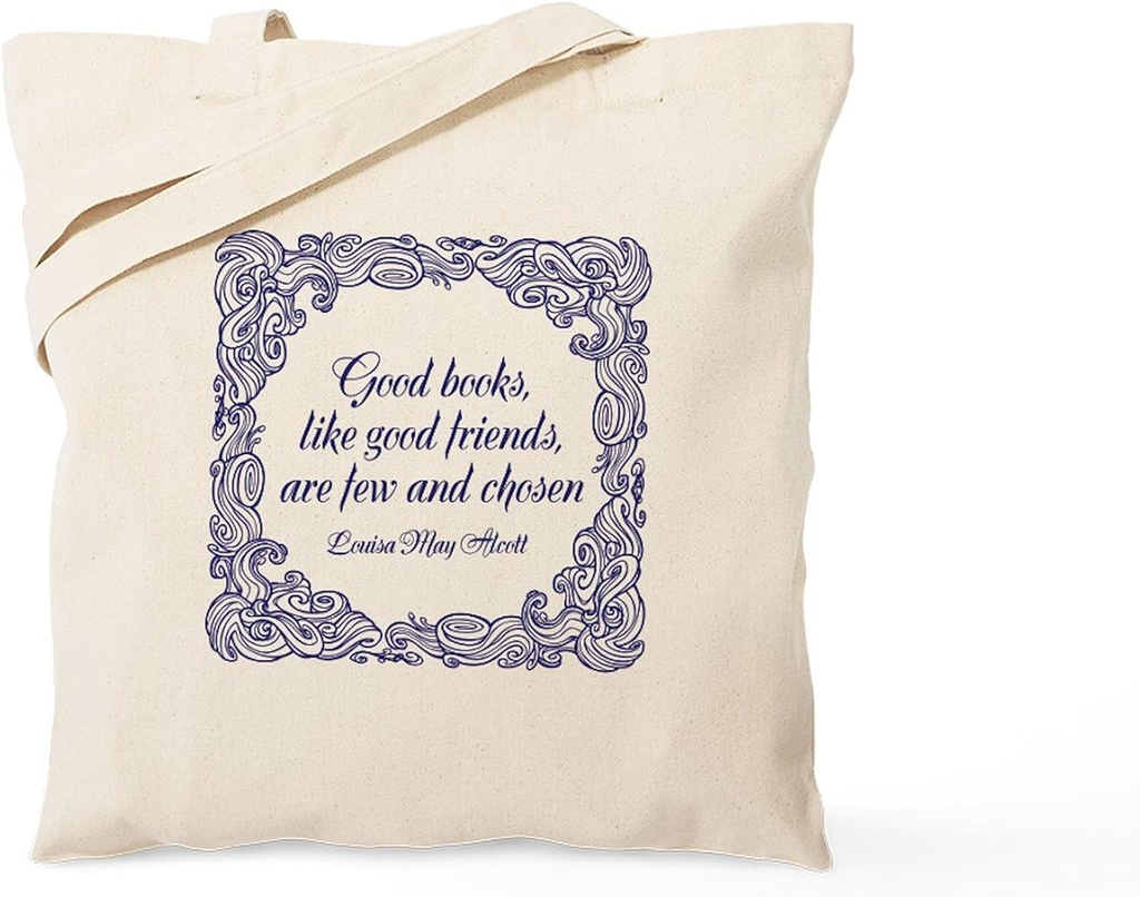 CafePress Good Books Tote Bag Reusable Natural Beige Canvas Shopping Bag