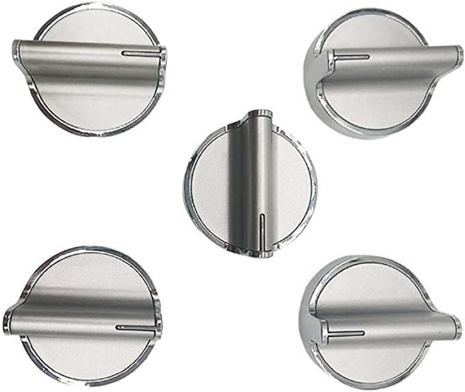 5-Pack W10828837 W10569582 Gas Range Stove Knobs for Whirlpool Stove/Range Urface Burner Knob Replacement W10569582 4363070 WPW10594481 WPW10646805 W10698166 W10594481 Cooktop Control Knobs