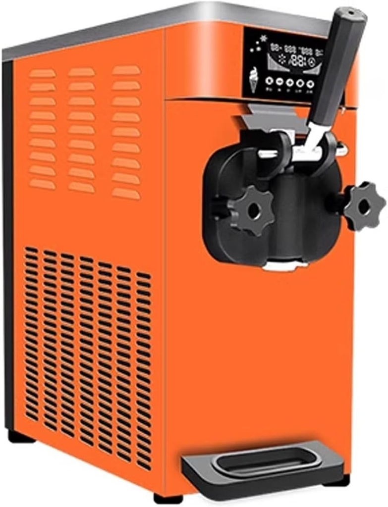 Ice Cream Maker Commercial Desktop Ice Cream Machine Cone Fully Automatic Single Head Soft Ice Cream Machine Table Top Ice Cream Machine,Fun Kitchen Appliance (B)
