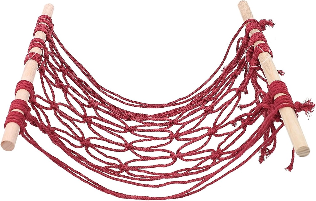 LIFKOME Hanging Fruit Vegetable Holder Kitchen Produce Organizer Woven Net Bag Fruit Hanging Basket Space-Saving Decor