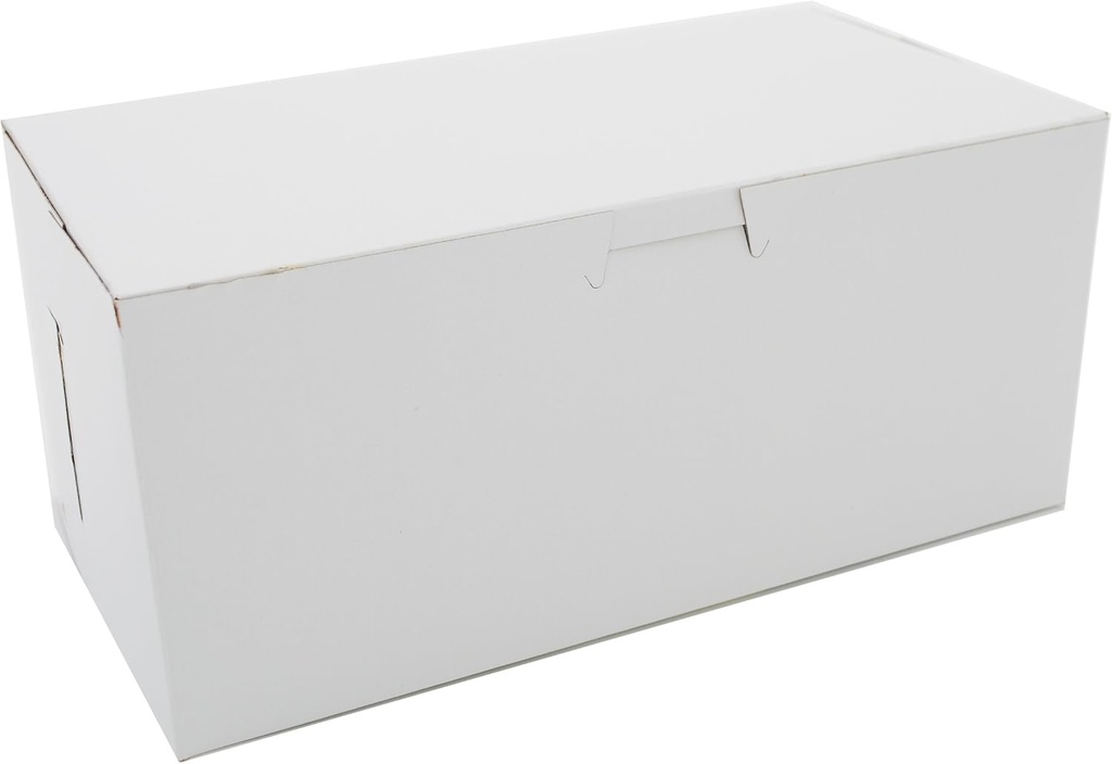 SCT White One-Piece Non-Window Bakery Boxes, 4 x 9 x 5, White, Paper, 250/Carton