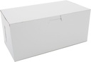 SCT White One-Piece Non-Window Bakery Boxes, 4 x 9 x 5, White, Paper, 250/Carton