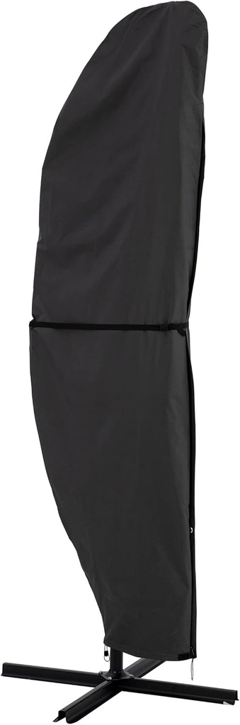 Offset Outdoor Umbrella Cover - Heavy-Duty Waterproof Protection for Banana Frame Umbrellas Up to 11.5 Ft Round or 7.5 Ft Square by Pure Garden (Gray)