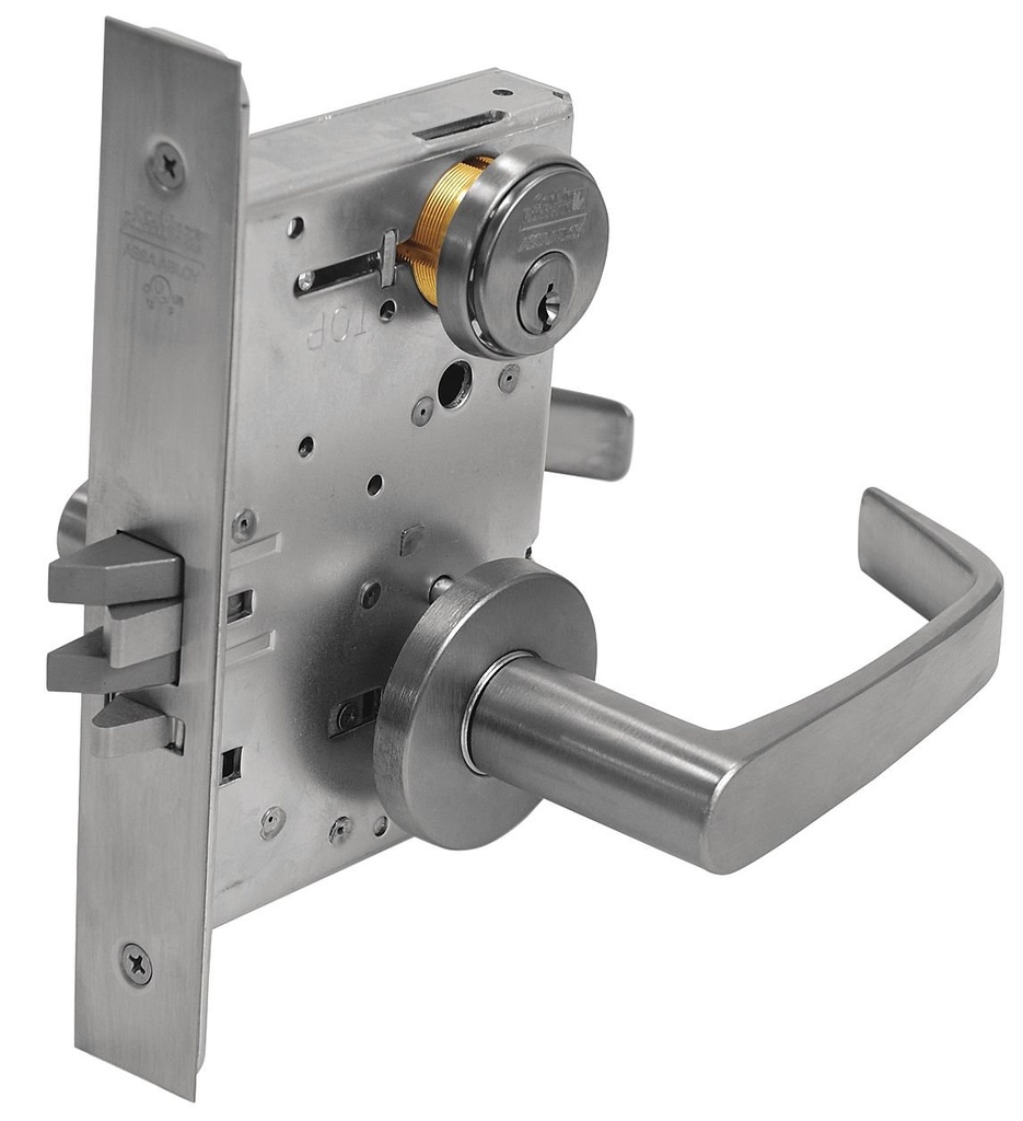 Lever Lockset, Mechanical, Entrance