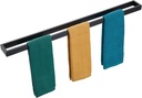 KOKOSIRI Towel Bar Matte Black Bath Towel Holder 32-Inch Kitchen Rack Stainless Steel for Bathroom Hardware Wall Mounted, 1 Pack B4008BK-L32