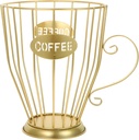 Kichvoe Coffee Holder Organizer Basket Storage for Coffee Capsules Snacks and Fruit Stylish Countertop Accessory