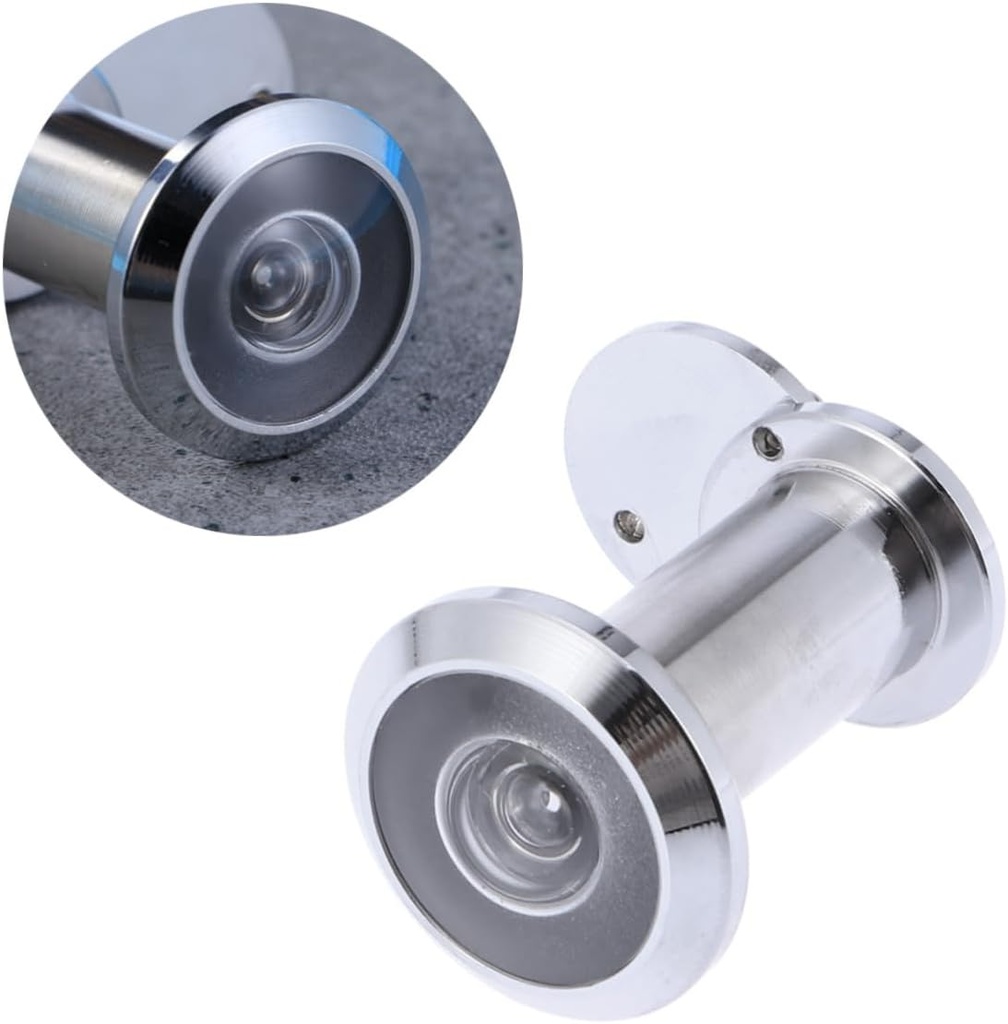 Homoyoyo Home Office Hotel Door Peep Hole Zinc Alloy Cat Viewer Easy to Install and Operate