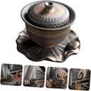 ABOOFAN 1pc Lotus Ceramic Teapot Retro Tea Set Tea Cup for Office Practical Ware