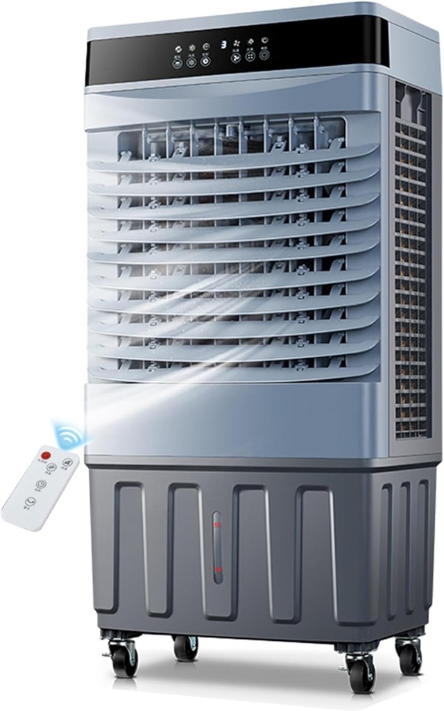 Ductless Air Conditioner, 10.5 Gal Evaporative Air Cooler, Portable AC Cooling Fan w/ 3 Spds & Cooling Mode & Timer, Cooling Fan w/Remote, Windowless Air Conditioner Portable for Room Home(49*34*100CM