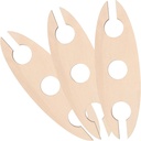 Cabilock 9pcs Wooden Wine Rack Red Wine Display Holder for Goblets Rustic Khaki Bottle Storage Organizer for Home Decor and Bars