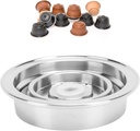 Stainless Steel Coffee Pod Adapter, 304 Stainless Steel and Plastic Convertible Design Coffee Filter Holder Adapter Stainless Steel Coffee Pods Adapter for Vertuo Coffee Machine