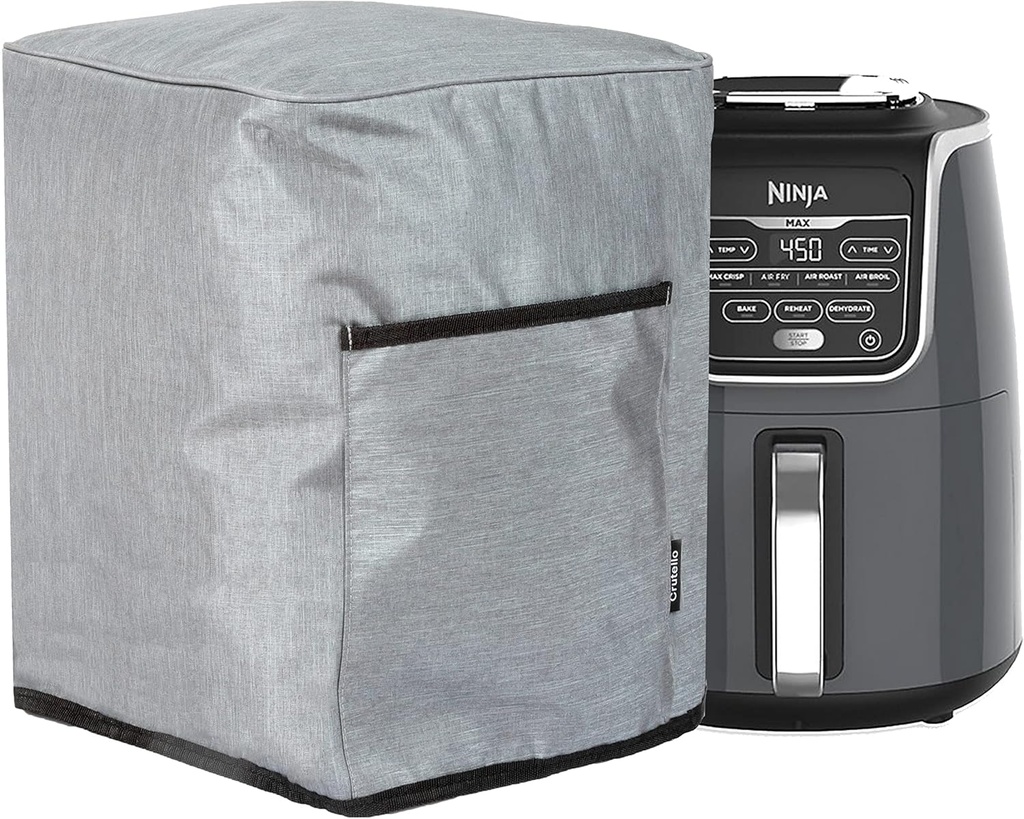 Crutello Air Fryer Cover with Storage Pockets for 5.5 Quart Fryer - Small Appliance Dust Covers