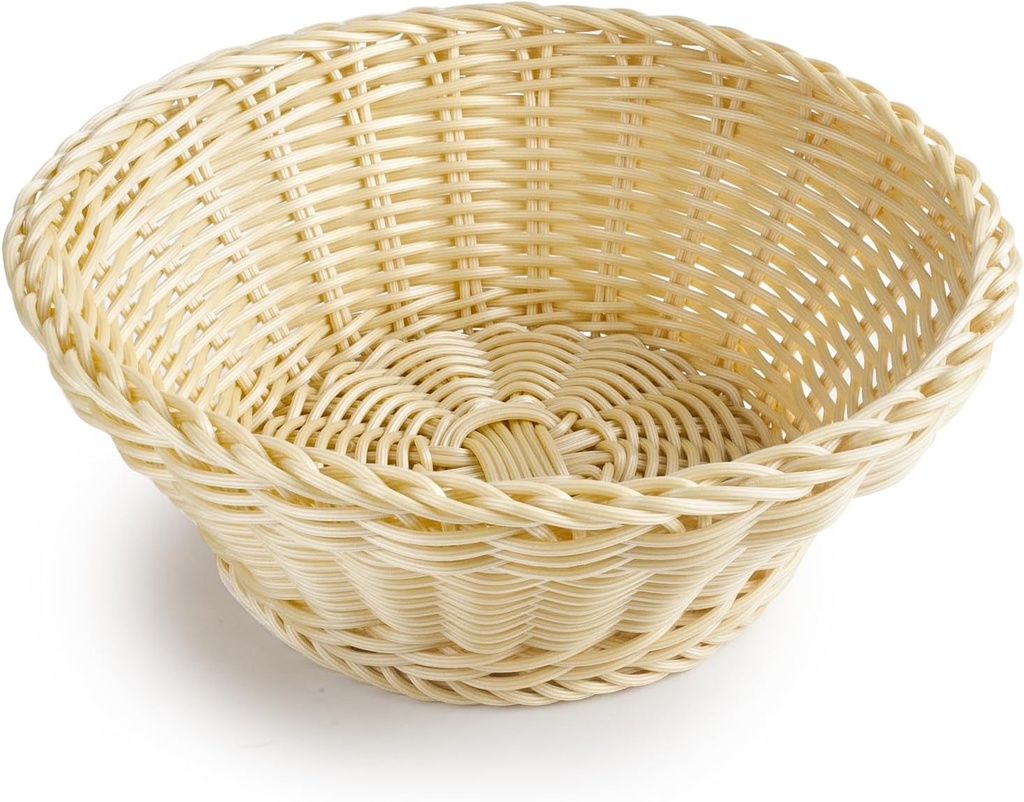 IBILI Gold Polyratan Bread Bin Round 22 x 8 cm