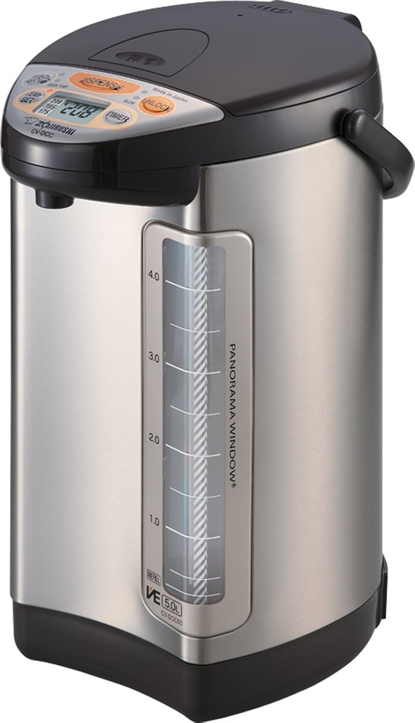 Zojirushi CV-DCC50 VE Hybrid Water Boiler & Warmer, 5.0 Liter (169oz. Dark Brown)