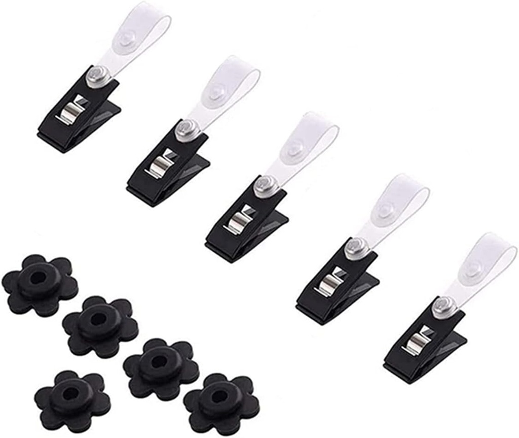 Garden Flag Rubber Stopper and Adjustable Windproof Garden Flag Clip. Advanced Lawn Flag Stopper and Yard Flag Clip, Pack of 10