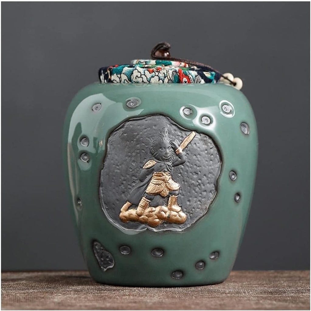 Tea Jars Storage Tea Jars Storage Ceramic Food Storage Jar Canister Food Canisters Loose Tea Tin/Tea Storage/Tea Caddy/Tea Canister/Coffee Canister/Coffee Jar/Spice Nuts Snacks Storage 26oz/750ml (C