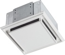 Broan-Nutone 682 Duct-Free Ventilation Fan, White Square Ceiling or Wall Exhaust Fan with Plastic Grille