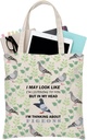 BDPWSS Pigeon Tote Bag Pigeon Lover Gift I Might Look Like Listening To You But In My Head I'm Thinking About Pigeons Gift
