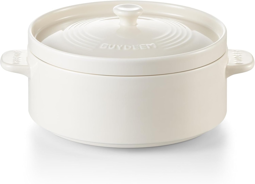 BUYDEEM A513 Ceramic Steam Pot for G32 Food Steamer, 1.5L, White