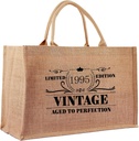 1935 1945 1955 1965 1975 1985 1995 Birthday Gifts for Women, Jute Tote Bags for Teacher, Women, Mom