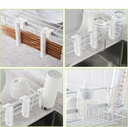 Drying Hook for Dish Racks, Kitchen Cup Holder Snap Hook for Drying Cup, Bottle, Mug and Chopsticks,Water Bottle Organizer No Need for Drilling and Adhesive, 3 PCS, White