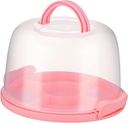 Cake Carrier Lid and Handle Reusable Cake Keeper for of Desserts for Parties and Picnics Airtight Storage Base