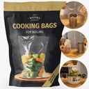 Ham Press Cooking Poly Bags for Boiling compatible with Ham Maker, Healthy Food Boil Bag Perfect for Lunch Deli Meat, Seafood, Vegetables, BPA-Free Plastic Freezer Bag, 8'' x 14'', 40 Bags by Matiks