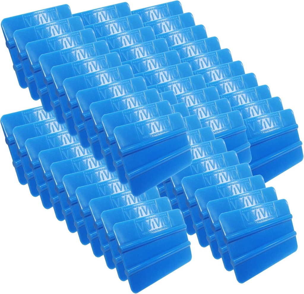 VViViD Blue Handheld Vinyl Wrap Applicator Squeegee (50 Pack)