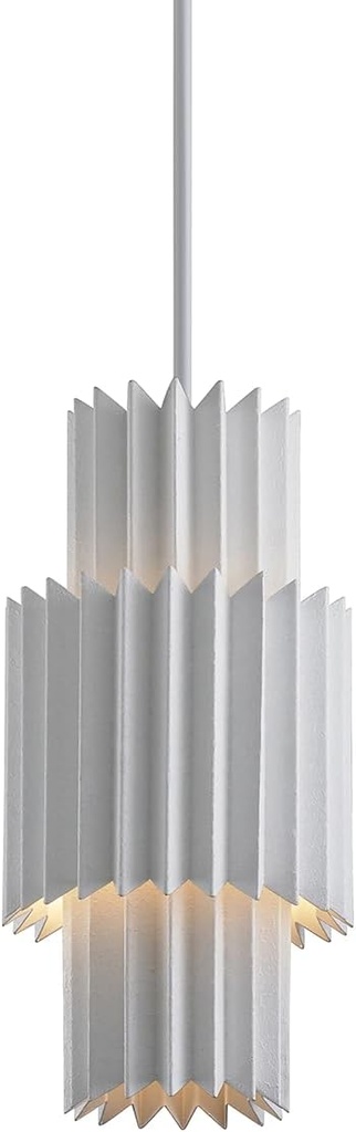 Corbett-Standard 313-42-GSW Moxy - 1 Light Pendant 19.75 inches Tall and 9.5 inches Wide - Gesso White