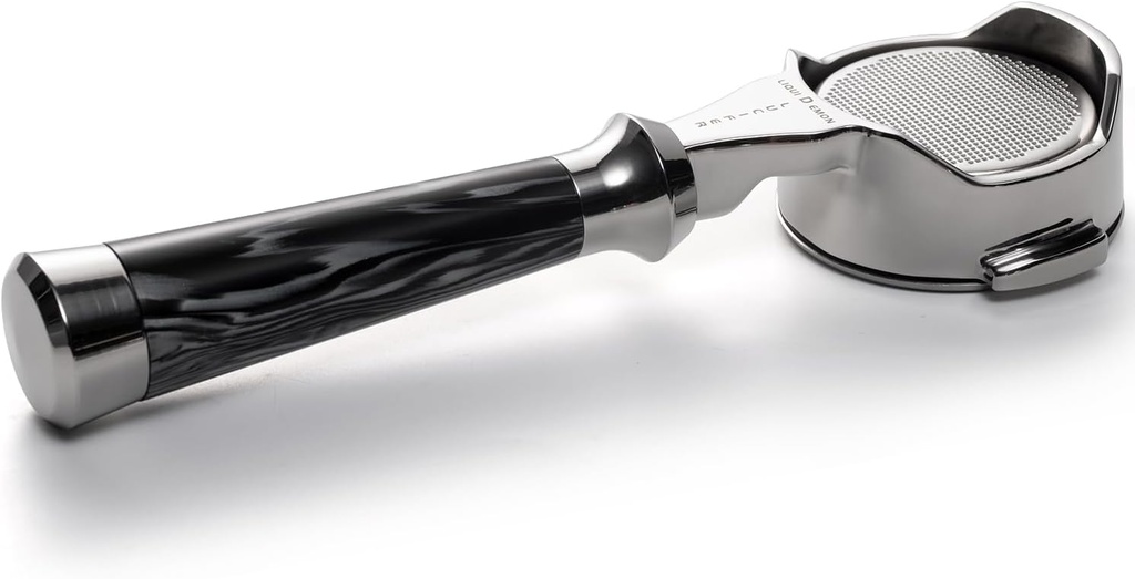 58MM Espresso Bottomless Portafilter - 3 Ears Portafilter with Double-layer Filter Basket Fits E61, Breville BES870XL/BES878BSS/BES876BSS, Rocket